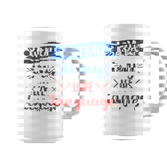 Vintage Baseball Is My Love Language Graphic Print Coffee Mug - Monsterry