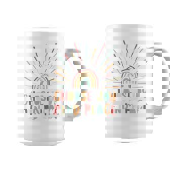Vintage Choose Joy Find Peace Mensaje Positivo Manga Larga Taza de café - Regaloses