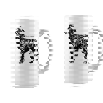 Vintage Illustration Of A Newfoundland Dog Coffee Mug - Monsterry