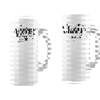 Volunteer Hobby Work Colleague Profession Short Sleeve Modern Round Neck T-Shirt Small Graphic Print Coffee Mug - Monsterry