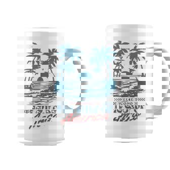 Welcome To America's Gulf Beach Retro Gulf Of Usa America Coffee Mug - Seseable