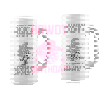 Western Howdy Its My Birthday Disco Cowgirl Coffee Mug - Thegiftio