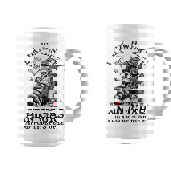 I Like Whiskey And Cigars And Maybe 3 People Monkey Coffee Mug - Thegiftio