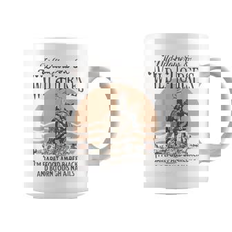 Wildflowers & Wild Horses I’m Barefoot & Bareback & Born Graphic Print Coffee Mug - Monsterry