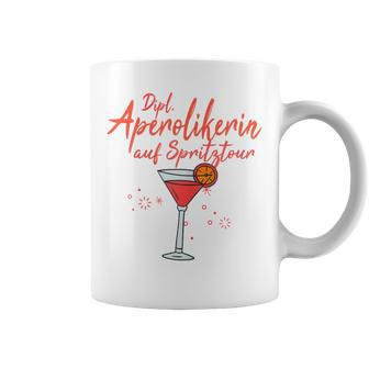 Women's Dipl Aperolian On Spritztour Humour Fun S Tassen - Geschenkecke