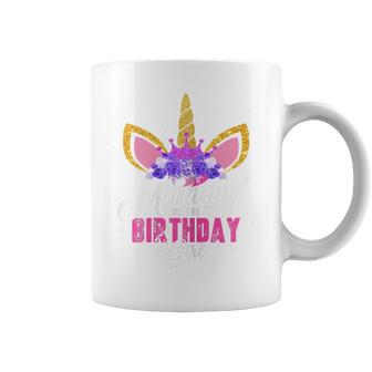 Women's Mummy Of The Birthday Girl Unicorn Mum Birthday Party Mother Blue Tassen - Geschenkecke