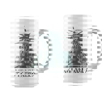 Wtf America Statue Of Liberty Cry Coffee Mug - Seseable