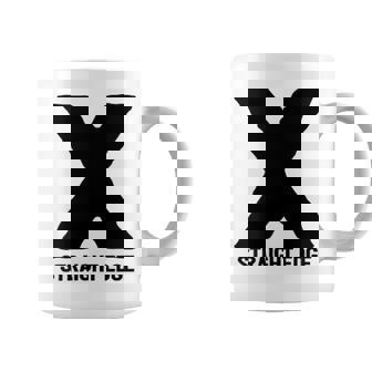 X Straight Edge Hardcore Punk Movimiento Regalo Taza de café - Regaloses