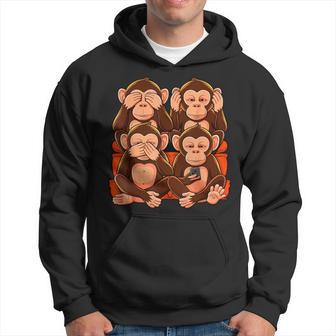 31 Monkey See Nothing Hear Say Smartphone Kapuzenpullover - Geschenkecke