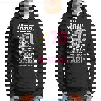 From 70 Can Wear Everything 70Th Birthday Slogan Humour Kapuzenpullover - Geschenkecke