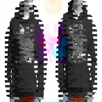 Acid House Cat Techno Raver Dj Rave Party Festival De Edm Sudadera - Regaloses
