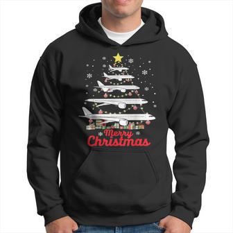 Aeroplane Christmas Tree Merry Christmas Most Likely Pilot Kapuzenpullover - Geschenkecke