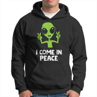 Alien I Come In Peace Space Rave Edm Music Alien Kapuzenpullover - Geschenkecke