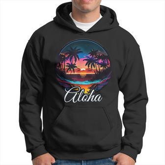 Aloha Hawaii The Hawaiian Island Palm Beach Maui Kauai Kapuzenpullover - Geschenkecke