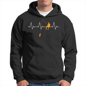 Angler Heartbeat Heartbeat Fishing Kapuzenpullover - Geschenkecke