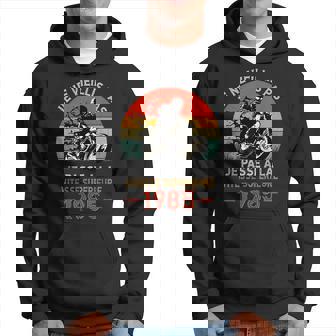 Anniversaire 40 Ans Motard Née En 1985Intage Moto Biker Sweat à capuche - Cadeauxyz