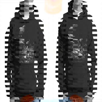 Astronaute Moon Nature Illustration Astronaute Graphique Astronaute Sweat à capuche - Cadeauxyz