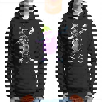 Aubergine Dabbing Cadeau Drôle De Légumes Avec Aubergine Sweat à capuche - Cadeauxyz