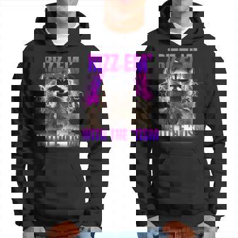 Autismo Rizz Em Con El Tism Meme Mapache Autista Sudadera - Regaloses