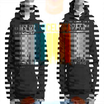 Barcelona España Retrointage Sunset Skyline Barcelona Sudadera - Regaloses