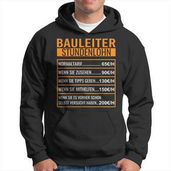 Baustelle Stundenlohn Kapuzenpullover - Geschenkecke