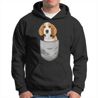 Beagle In The Chest Pocket Pocket For Dog Owners Kapuzenpullover - Geschenkecke