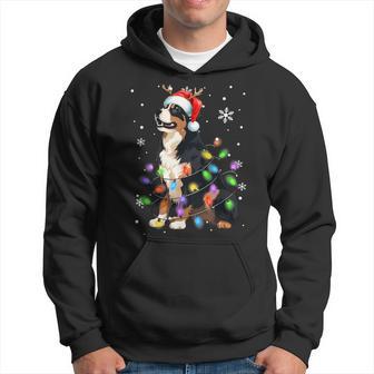 Bernese Mountain Dog Christmas Jumper Xmas Lights Kapuzenpullover - Geschenkecke