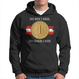 Do Bin I Her Austria Schilling Austrian Flag Kapuzenpullover - Geschenkecke