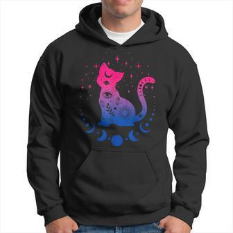 Bisexual Astrology Cat Colours Of Bi Pride Flag Kapuzenpullover - Geschenkecke