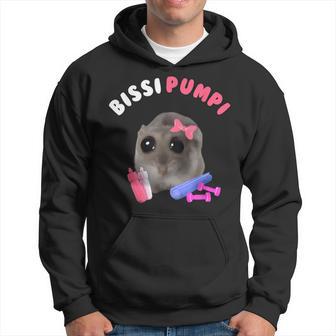 Bissi Pumpi Sad Hamster Cute Hamstie Memes Hamster Kapuzenpullover - Geschenkecke