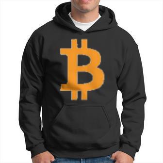 Bitcoin Logo Small Simple Subtle Little Centred Kapuzenpullover - Geschenkecke