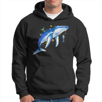 Blue Whale Diver Whale Kapuzenpullover - Geschenkecke