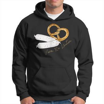 Boarisch Bavarian Sausage Bavarian Pretzel Kapuzenpullover - Geschenkecke