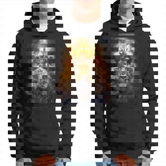 Bonita Leon León El Rey De La Selva Corona De Oro Tigre Sudadera - Regaloses