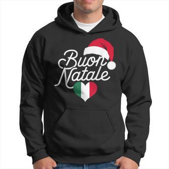 Buon Natale Italian Christmas Christmas Italy Flag Heart Kapuzenpullover - Geschenkecke