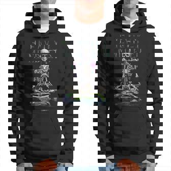Camisa Desgastada De Meditación De Yoga Con Esqueletos Muy Meditados Sudadera - Regaloses