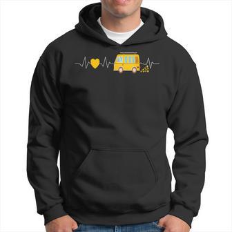 Campingan Boxenwagen Heartbeat Ecg Camper Kapuzenpullover - Geschenkecke