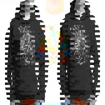 Cebra Colorido Animal Motivo Arte Cebra Sudadera - Regaloses