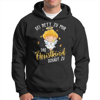 Christkind Schaut Zu Christmas Night Holiday Evening Kapuzenpullover - Geschenkecke