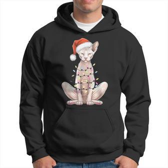 Christmas Hat Sphynx Cat Santa Hat Merry Christmas Xmas Kapuzenpullover - Geschenkecke