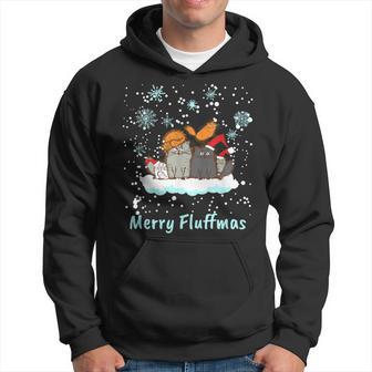 Christmas I Merry Fluffmas I Christmas Cats Cat Kapuzenpullover - Geschenkecke