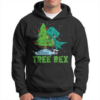 Christmas Tree Rex Dinosaur Fan Children's Christmas Tree Kapuzenpullover - Geschenkecke