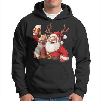 Christmas Tree Santa Reindeer Christmas Kapuzenpullover - Geschenkecke