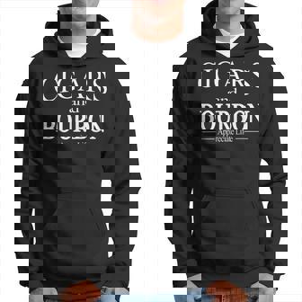 Cigars And Bourbon Appreciate Life Pour Fumeurs De Cigares Sweat à capuche - Cadeauxyz