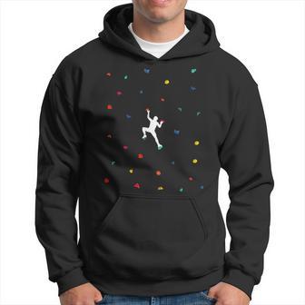 Climbing And Bouldering In The Climbing Hall Kapuzenpullover - Geschenkecke