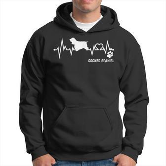 Cocker Spaniel Heartbeat Pulse Dog Ecg Dog Lovers S Kapuzenpullover - Geschenkecke