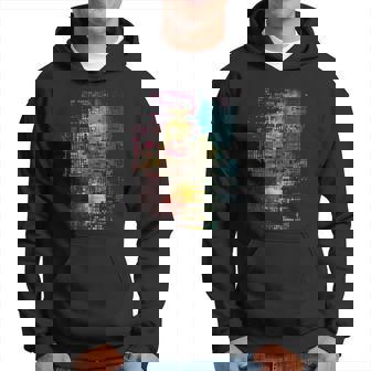 Código Binario Efecto Glitch Arte Abstracto Sudadera - Regaloses