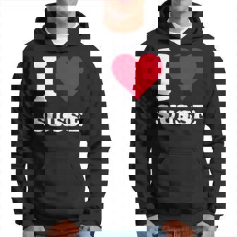 Cœur Rouge I Love Suisse Sweat à capuche - Cadeauxyz