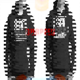 Comí Burpees Para El Entrenamiento Divertido Del Desayuno Sin Mangas Sudadera - Regaloses