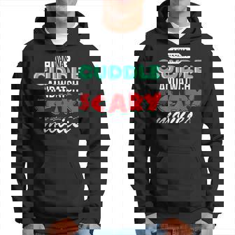 Con Texto I Wanna Cuddle And Watch Scary Movies Love Horror Sudadera - Regaloses